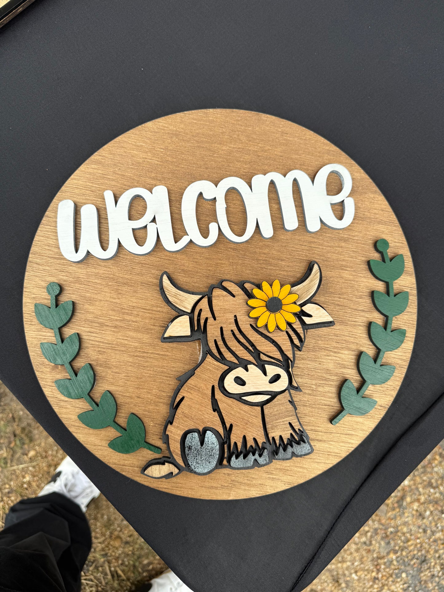Highland Cow Sign