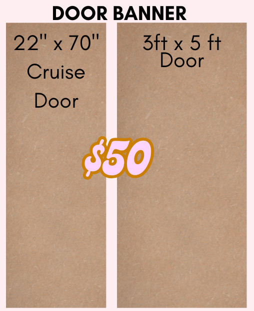 Painted Banner - Standard Door 3x5 ft