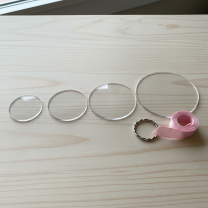 Round Clear Acrylic Blank