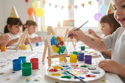 Kids Painting Close Up