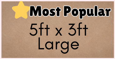 Painted Banner - Large 5x3 ft (Most Popular)