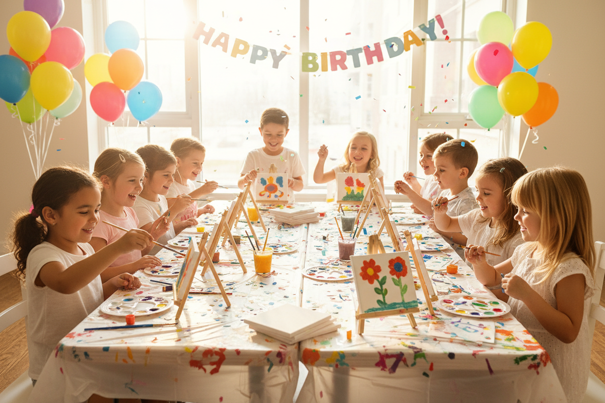 Mini Canvas Kids Paint Party