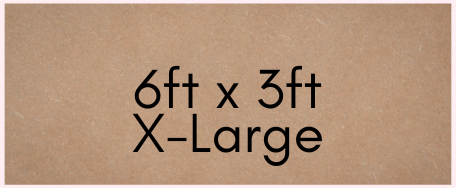 Painted Banner - X-Large 6x3 ft